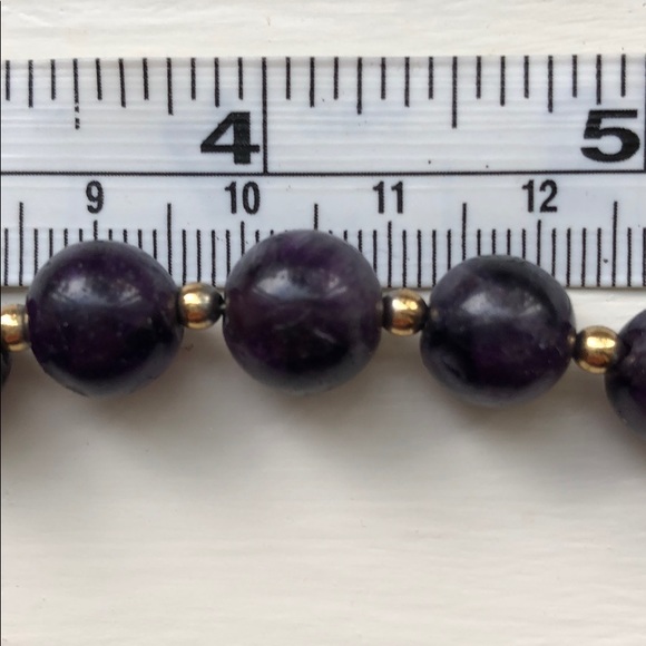 SOLD Vintage Amethyst Wire-Strung Beads - Picture 8 of 8